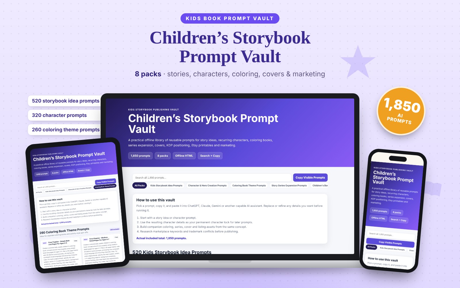 Children’s Storybook Prompt Vault