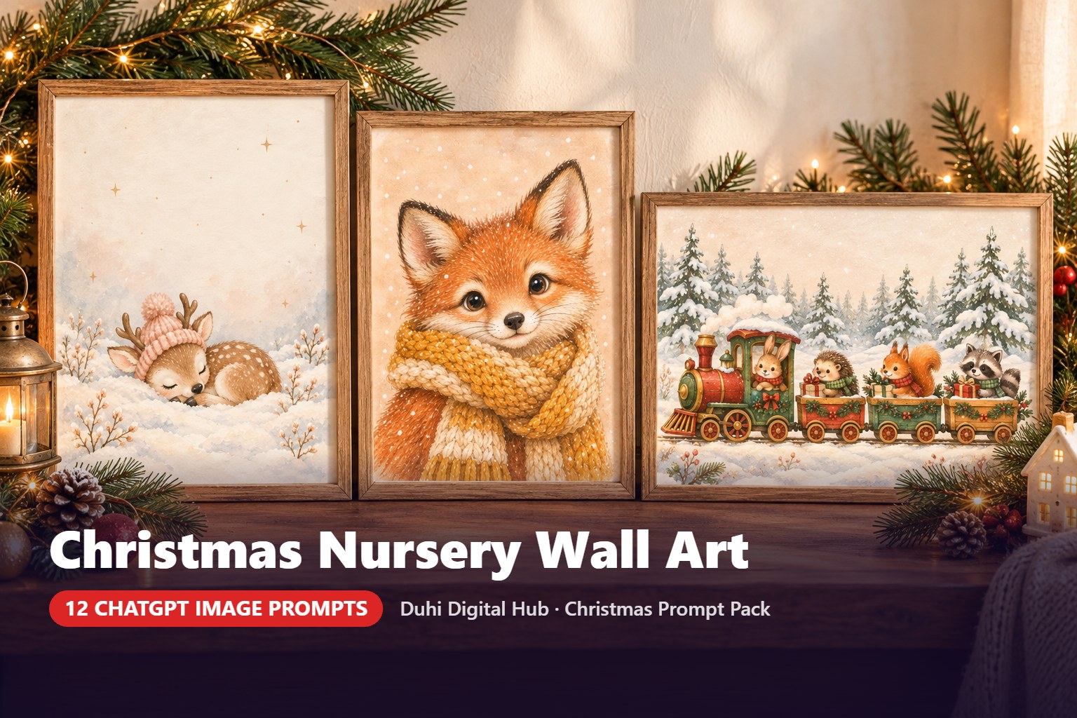 Christmas Nursery Wall Art Prompts