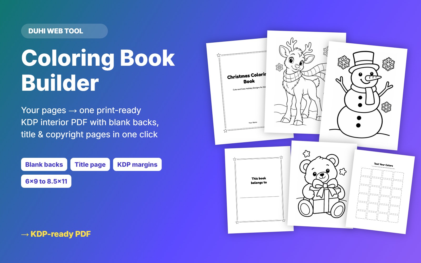 Coloring Book Builder