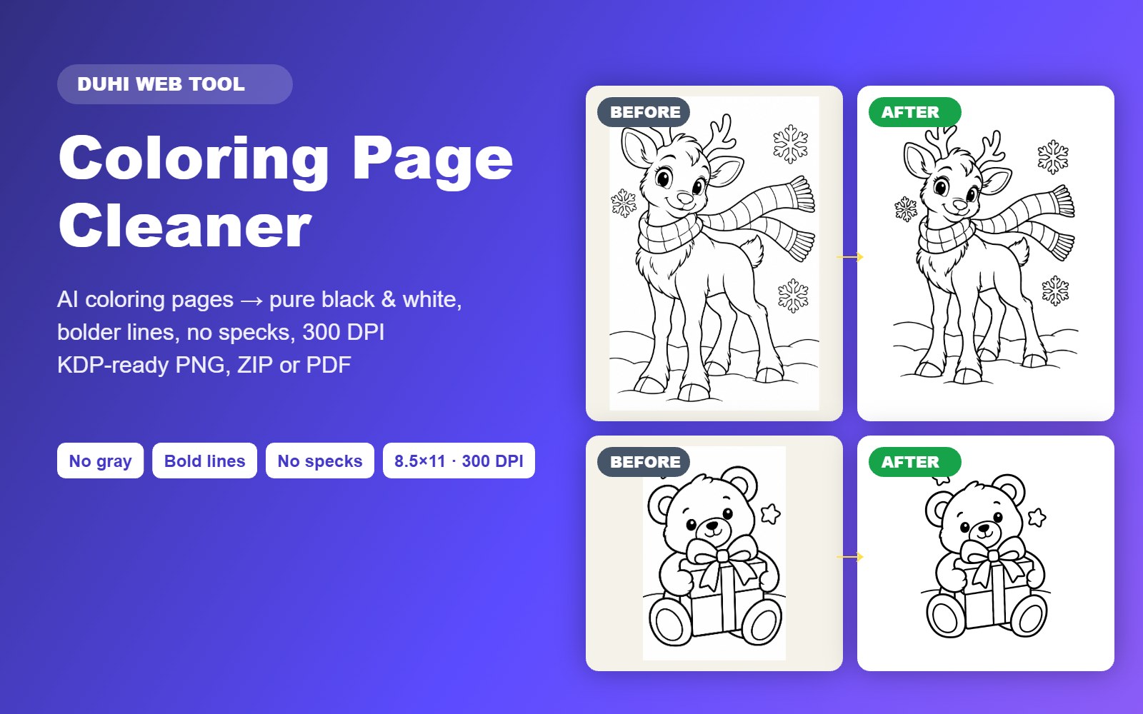Coloring Page Cleaner