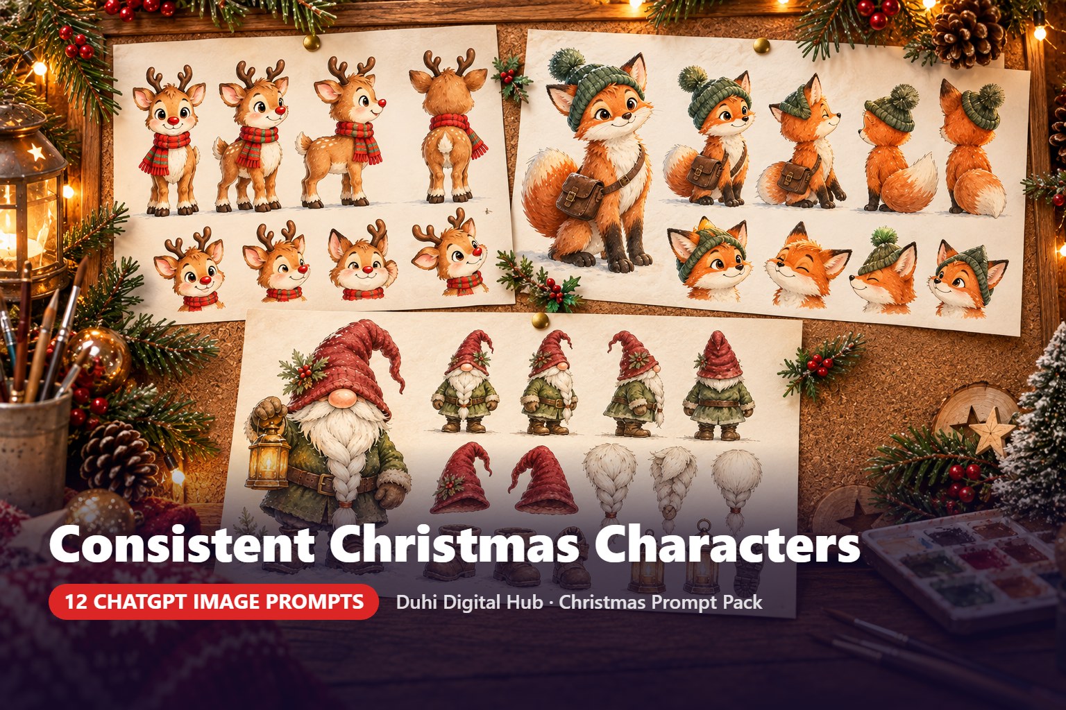 Consistent Christmas Character Prompts