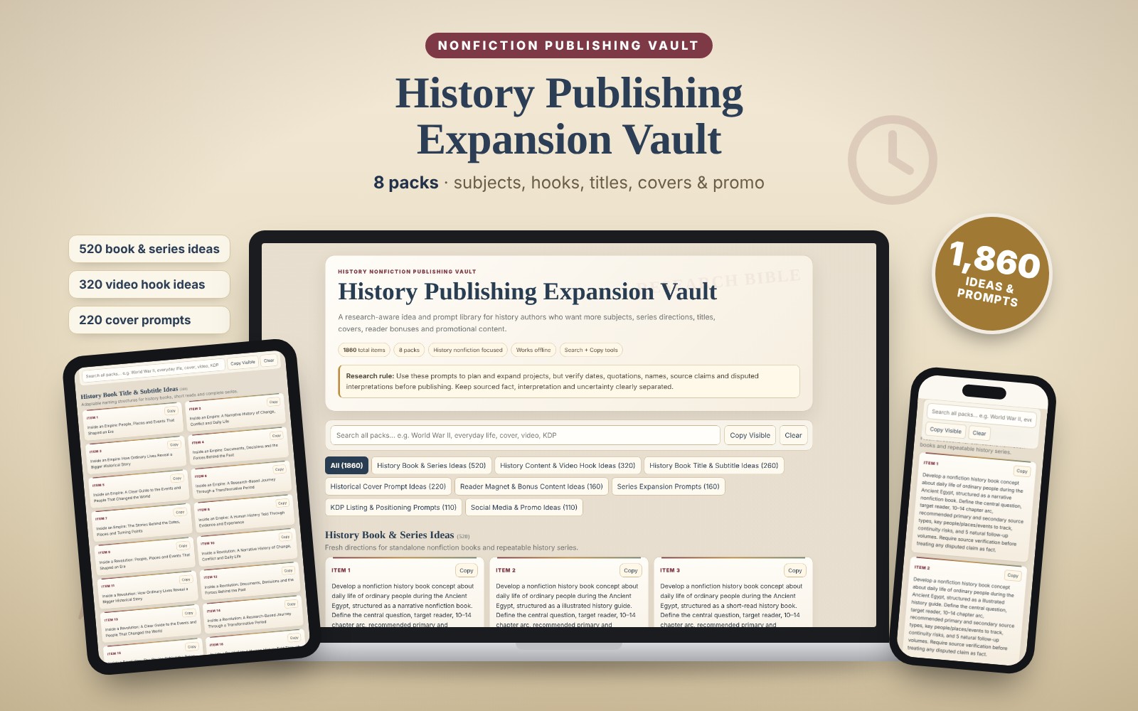 History Publishing Expansion Vault