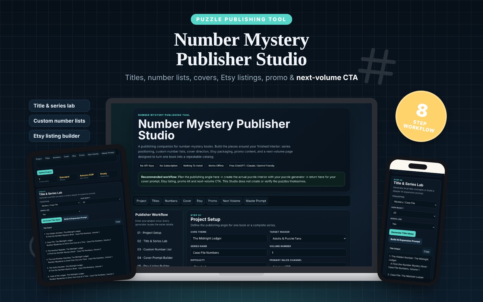 Number Mystery Publisher Studio