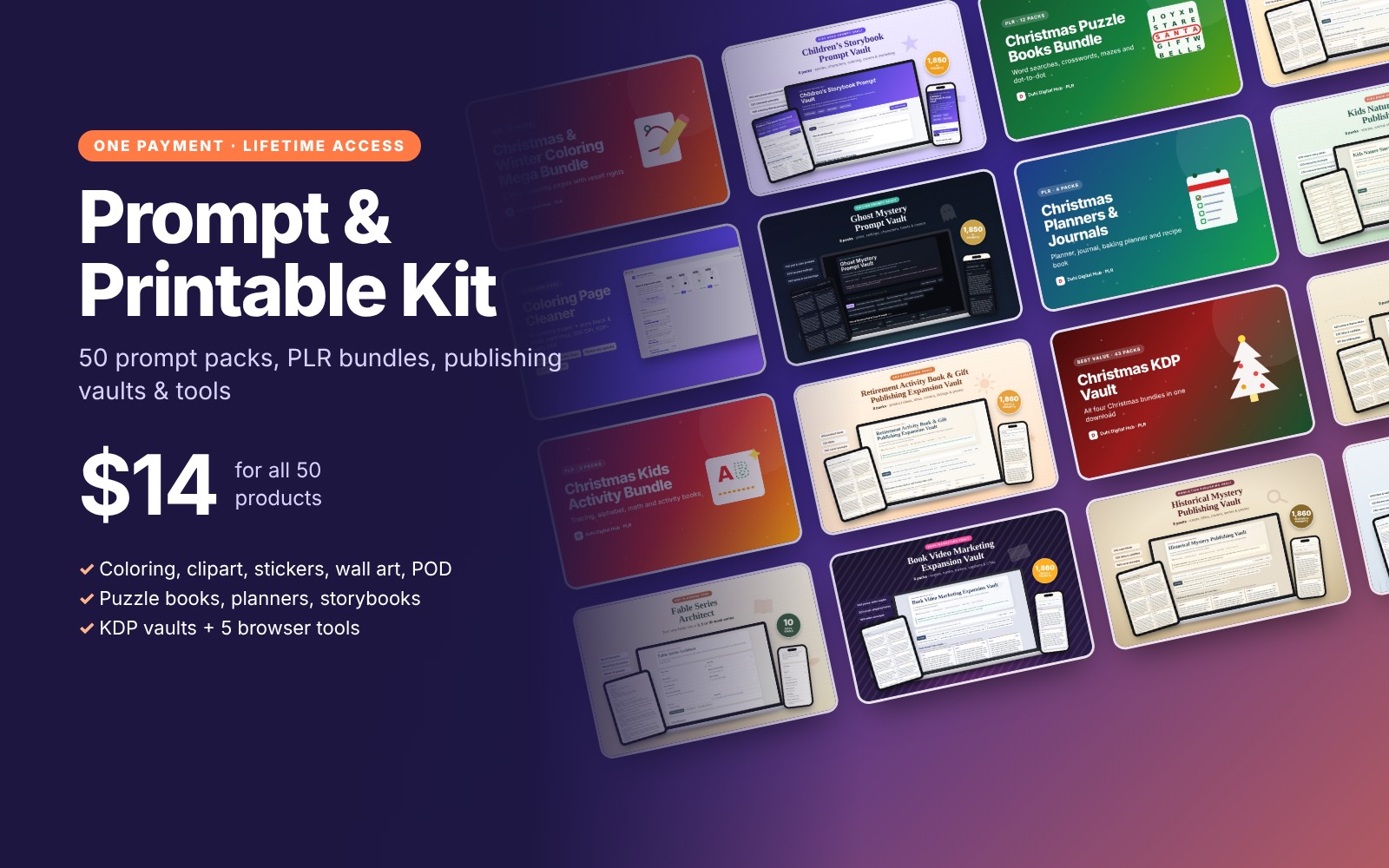 Duhi Prompt & Printable Kit – 50 Products