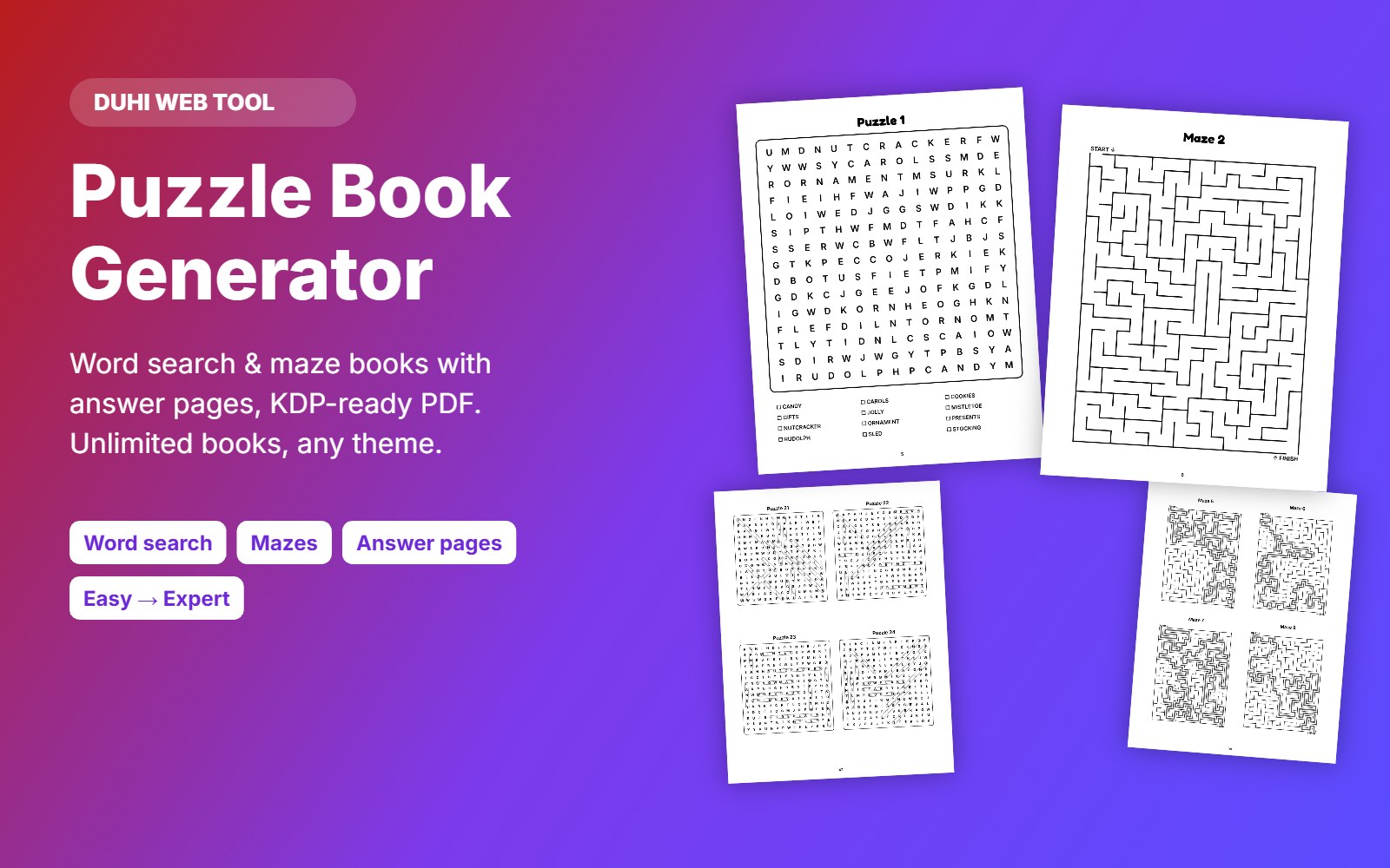 Puzzle Book Generator