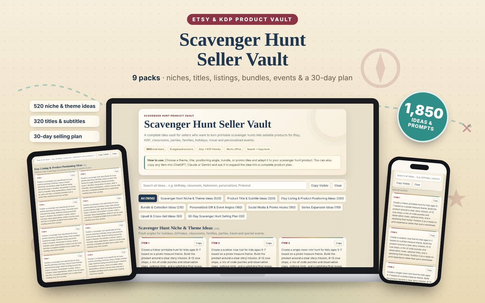 Scavenger Hunt Seller Vault