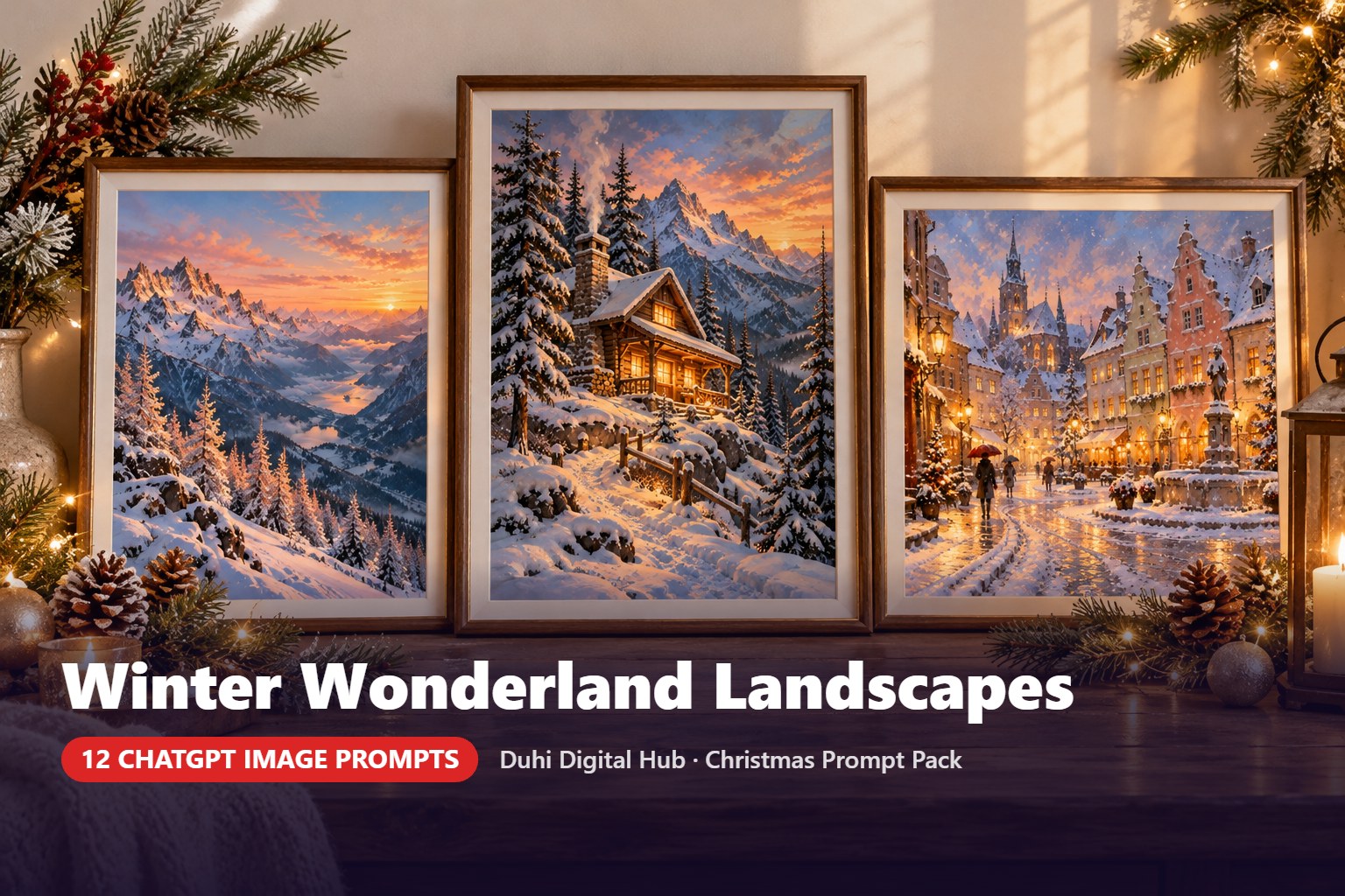 Winter Wonderland Landscape Prompts